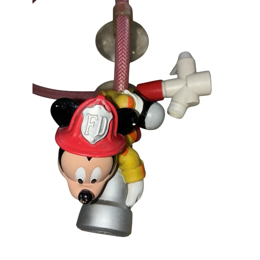Disney Home Mickey Mouse Fireman Child's Shower Head Bath Hose 2002 Vintage